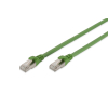 Kabel krosowy (patch cord) RJ45-RJ45, kat.6A, S/FTP, AWG 26/7, PUR, 20m, zielony