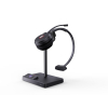 Yealink WH62 Mono Teams Zestaw słuchawkowy Bezprzewodowy Opaska na głowę Biuro/centrum telefoniczne Micro-USB Podstawka do ładowania Czarny