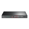 TP-Link TL-SL1218P przełącznik sieciowy Nie zarządzany Gigabit Ethernet (10/100/1000) Obsługa PoE 1U Czarny