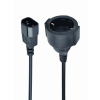 Adapter GEMBIRD PC-SFC14M-01 (C14 / IEC C14 / IEC 320 C14 M - Schuko, Shuko F; 0,15m; kolor czarny)