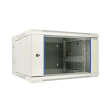 Extralink Szafa rack 6U 600x600 AZH Szara montowana na ścianie, dwusekcyjna