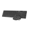 Zestaw klawiatura + mysz membranowa NATEC Stingray NZB-1440 (USB (Radio 2.4 GHz); (US); kolor czarny; optyczna; 1600 DPI, 800 DPI)
