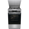 Kuchnia gazowo-elektryczna GORENJE GKS5C71XF | termoobieg | funkcja Pizza | FrozenBake | inox (OUTLET)