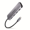 Axagon HMC-HCR3A 3x USB-A+ HDMI+ SD/microSD USB-C 3.2 Gen 1 hub 20cm Przewodowa USB 3.2 Gen 1 (3.1 Gen 1) Type-C Szary