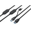 MediaRange Aktives USB-VerlĂ¤ngerungskabel, USB 3.0, 15m, sw
