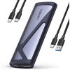 Kieszeń Ugreen CM400 90264 na dysk SSD M.2 z portem USB-C 3.2 - szara