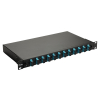 Equip LWL-SpleiĂźkasten 12-Port SC-Duplex OM3 1U komplett  sw