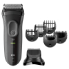Braun 3000BT Bateria 5 7 mm Mokry & Suchy Czarny, Szary