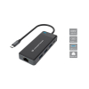 CONCEPTRONIC  7-1 Dock USB-C->2xHDMI/3xUSB-A/GbE/+   25cm gr