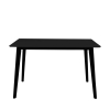 DINING TABLE BLACK 70X120X75