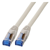 Patchcord SFTP 20m Cat6a Superflex szary na kablu Cat7
