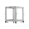 OPEN RACK 19" 12U 600X600-1100 REGULOWANY SZARY LANBERG