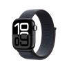 Zegarek APPLE Watch Series 10 GPS 42mm Kruczoczarna aluminiowa koperta z atramentową pętlą sportową