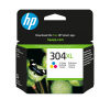 HP Oryginalny trójkolorowy wkład atramentowy 304XL