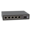 Przełącznik LevelOne GB PoE+ 6-portowy 65 W 10 Gb/s