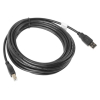 Kabel Lanberg CA-USBA-10CC-0050-BK (USB 2.0 M - USB 2.0 typu B M; 5m; kolor czarny)