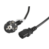 Kabel Lanberg CA-C13C-11CC-0050-BK (C13 / IEC C13 / IEC 320 C13 F - Schuko M; 5m; kolor czarny)