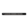 QOLTEC PATCH PANEL RACK | 12 PORTÓW | POE | CZARNY