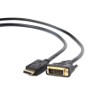Kabel GEMBIRD CC-DPM-DVIM-6 (DisplayPort M - DVI-D M; 1,8m; kolor czarny)