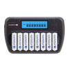 EVERACTIVE ŁADOWARKA PROCESOROWA AAA/AA, 8 W PEŁNI NIEZALEŻNYCH KANAŁÓW, ŁADOWANIE, ODŚWIEŻANIE, ADAPTER 12V W ZEST. NC-800