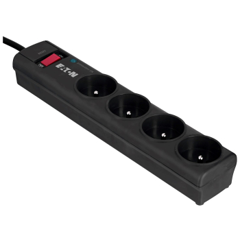 Listwa przeciwprzepięciowa EATON PS4F (4 x UTE; 10 A; kolor czarny)