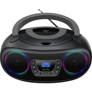 Radio CD Denver TDB-212GR, DAB+, DAB, FM, AUX, USB, Bluetooth, CD, Black, Grey