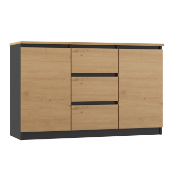 KOMODA 2 DRZWI 3 SZUFLADY ANT/ART BLAT ARTISAN KPL