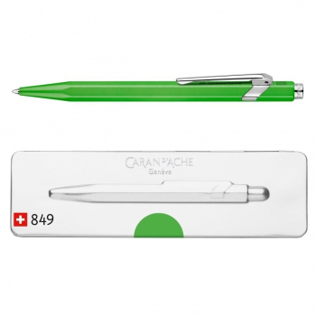 Caran d’Ache Długopis szwajcarski 849 Pop Line Fluo, M, kolor zielony