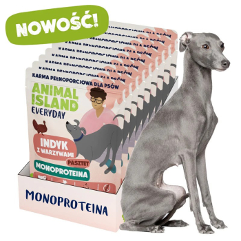 ANIMAL ISLAND Monoproteinowa indyk dla psa 9x300g