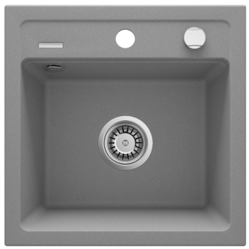 Deante Zorba Zlewozmywak 1-komorowy bez ociekacza - szary metalik ZQZ_S103