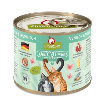 GranataPet DeliCatessen dziczyzna i tuńczyk karma mokra dla kota 200g