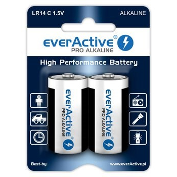 Zestaw baterii alkaliczne everActive EVLR14-PRO (x 2)