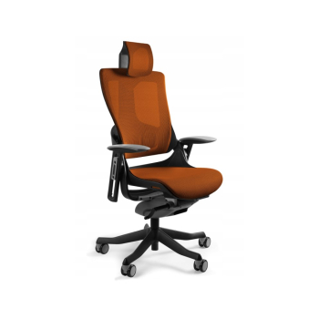 Fotel biurowy Wau 2 NW45 siatka mandarin/czarny