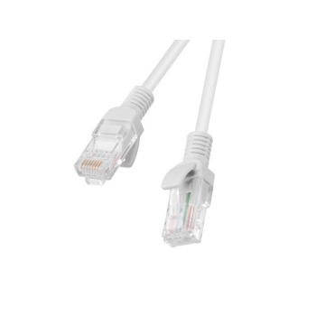 PATCHCORD KAT.5E UTP 0.25M SZARY FLUKE PASSED LANBERG 10-PACK