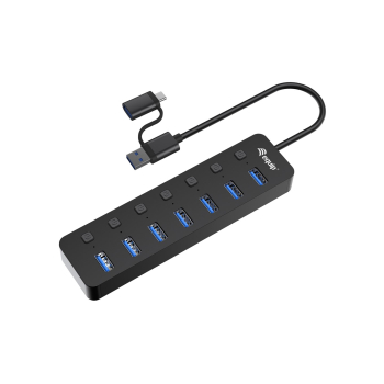 Equip 7-Port USB-A3.2-Hub->7xUSB-A 3.2 +USB-C Adapter  5Gbps