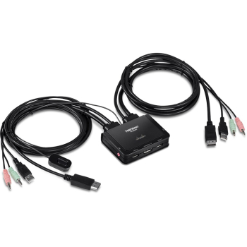 TRENDnet KVM Switch 2-Port Kit 4K DisplayPort