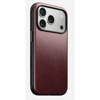 Nomad Modern Leather Case pokrowiec na telefon komórkowy 16 cm (6.3") Bordowy