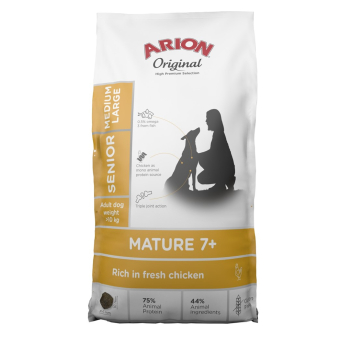 Arion original mature 7+ med/large sucha karma dla psa 12kg