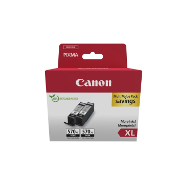 Canon 0318C010 nabój z tuszem 2 szt. Oryginalny Wysoka (XL) wydajność Czarny