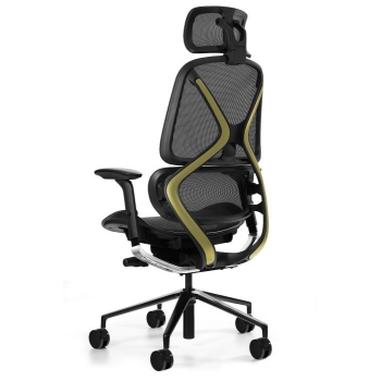 Fotel biurowy UNIQUE AREO HX-2501HB-BLACK-GN czarny/zielony