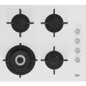 Płyta gazowa BEKO HILW64122SW (białe szkło)