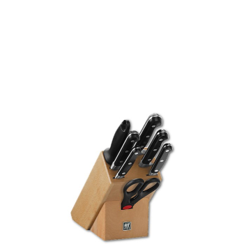 Zestaw 5 noży w drewnianym bloku Zwilling Professional S