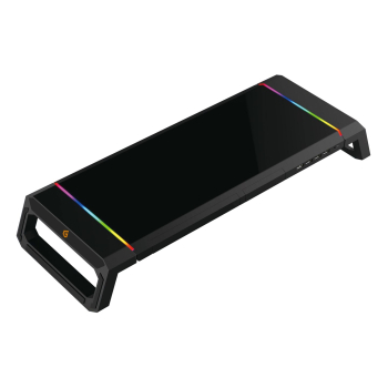 CONCEPTRONIC MonitortischerhĂ¶hung Gaming +4xUSB-A2.0 schwarz