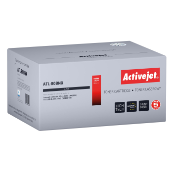 Activejet ATL-80BNX Toner (zamiennik do Lexmark 80C2HKE, Supreme; 4000 stron; czarny)