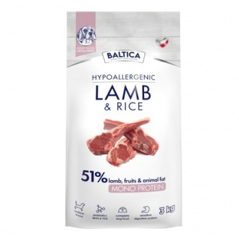 BALTICA NUTRACEUTIC Hypoallergenic Lamb & Rice M  3kg