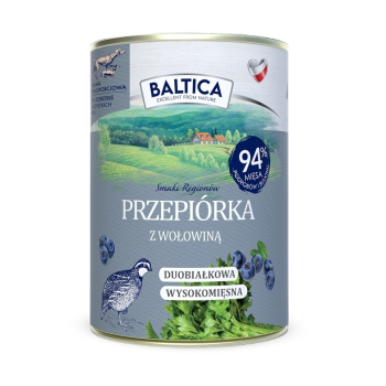 BALTICA SMAKI REGIONÓW Przepiórka z wołowiną 400g