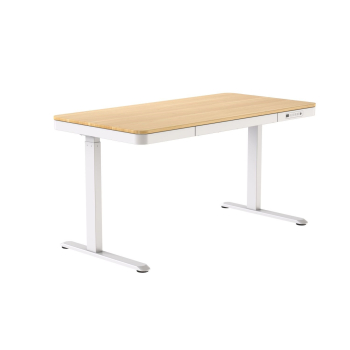 Activejet Biurko z elektryczną regulacją wysokości 140x70 ET119W-C biały/dąb