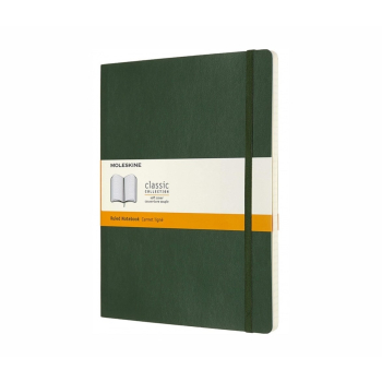 MOLESKINE Notes Classic XL (19x25cm) w linie, twarda oprawa, myrtle green, 192 strony, zielony
