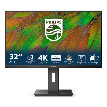 Philips 3000 series 32B1N3800/00 monitor komputerowy 81,3 cm (32") 3840 x 2160 px 4K Ultra HD LCD Czarny
