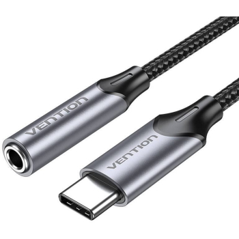 Przejściówka audio Vention USB-C do gniazda słuchawkowego 3,5 mm z adapterem DAC ze stopu aluminium 1m